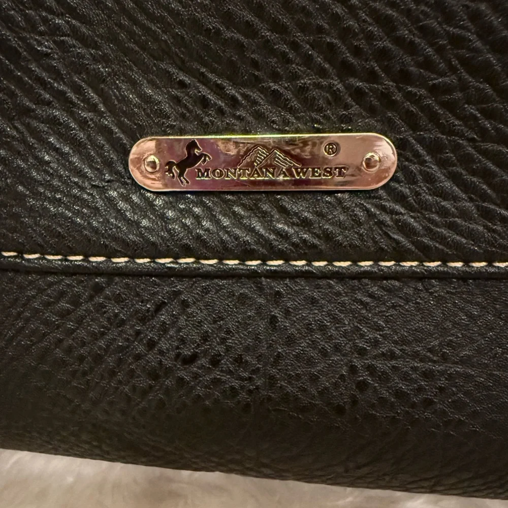 MONTANA WEST Large black Sugar Skull Collection purse. NWOT - Picture 10 of 10